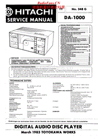 Hitachi-DA-1000-Service-Manual电路原理图.pdf