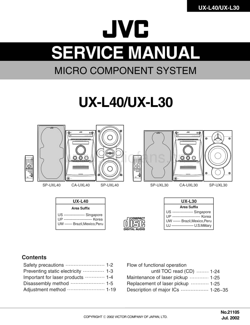Jvc-UXL-30-Service-Manual电路原理图.pdf_第1页