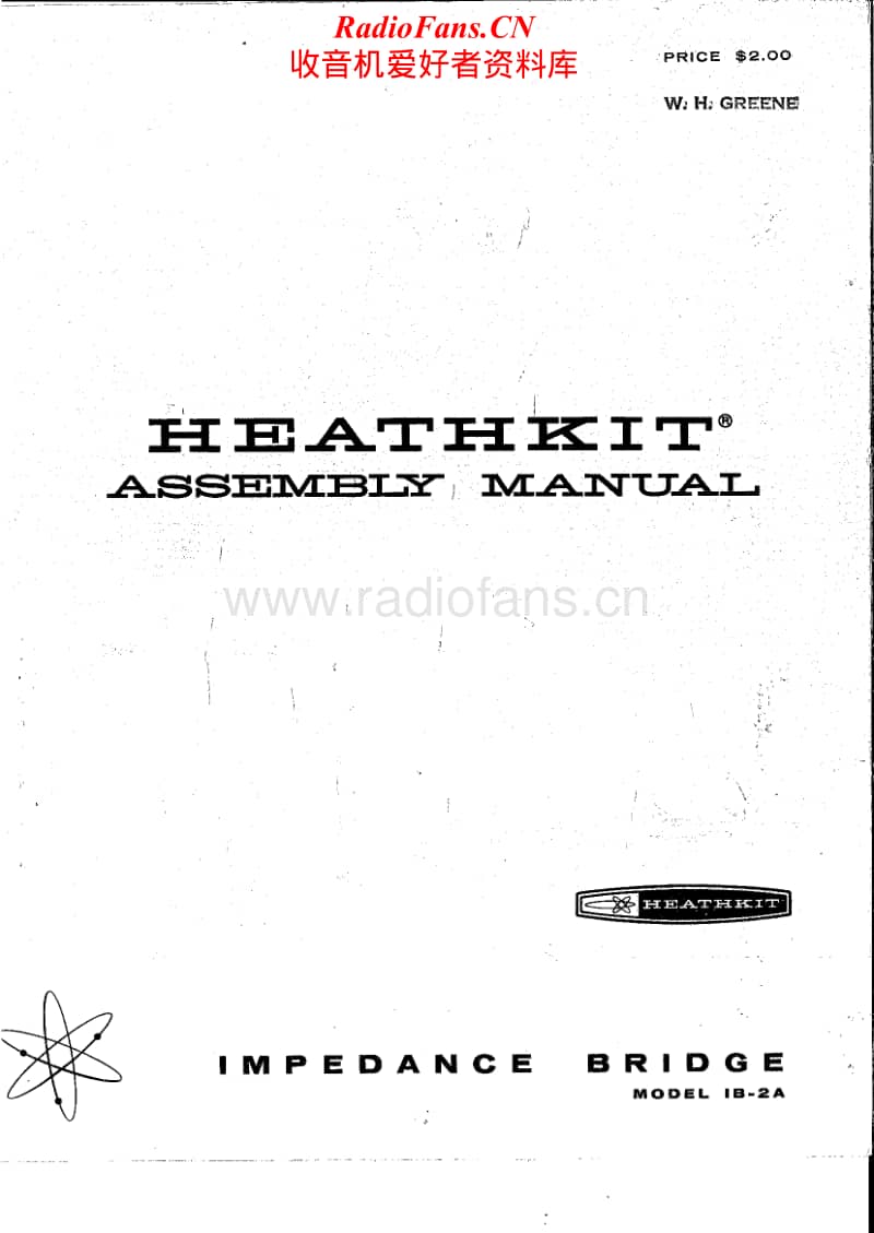 Heathkit-IB-2A-Manual电路原理图.pdf_第1页