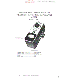 Heathkit-AM-1-Schematic电路原理图.pdf