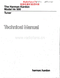 Harman-Kardon-HK-500-Service-Manual电路原理图.pdf