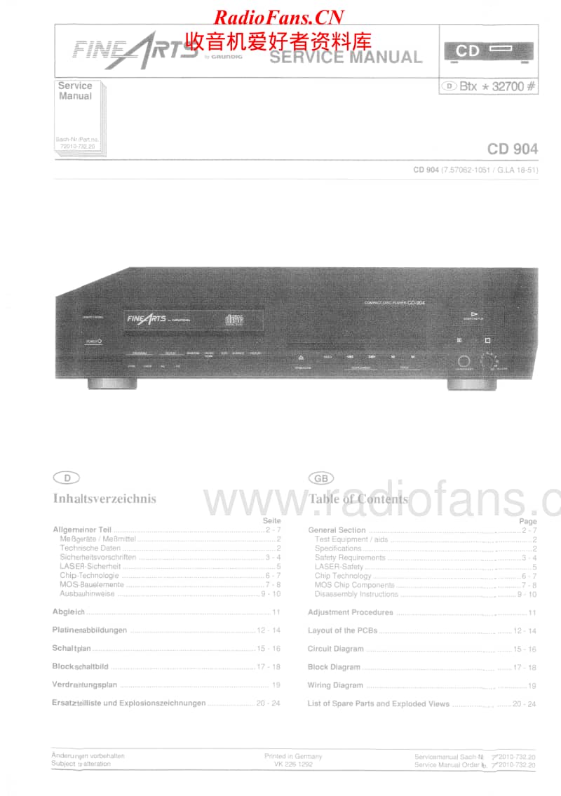 Grundig-CD-904-Service-Manual电路原理图.pdf_第1页