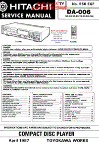 Hitachi-DA-006-Service-Manual电路原理图.pdf