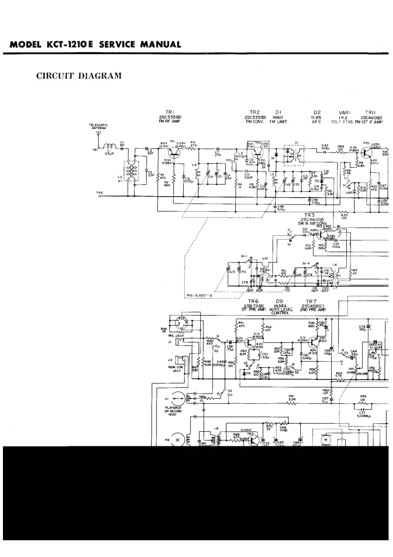 Hitachi-KCT-1210-E-Service-Manual电路原理图.pdf_第3页
