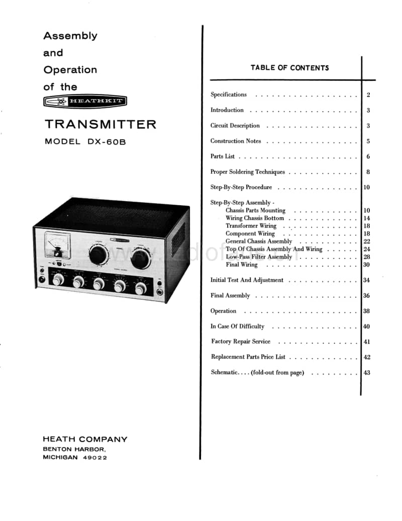 Heathkit-DX-60B-Assembly-Manual电路原理图.pdf_第3页