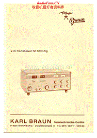 Braun-SE-600-Service-Manual电路原理图.pdf