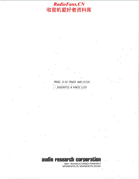 Audio-Research-D52-Schematic电路原理图.pdf