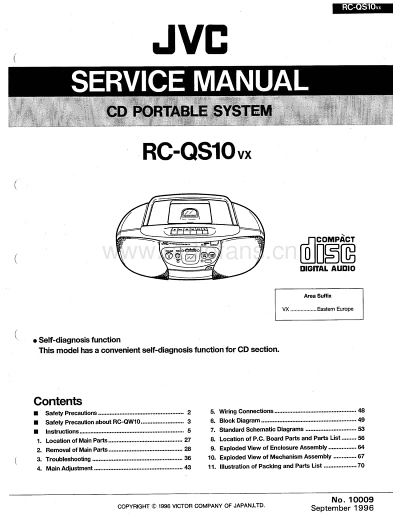 Jvc-RCQS-10-Service-Manual电路原理图.pdf_第1页