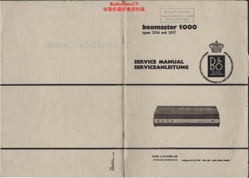 Bang-Olufsen-Beomaster_1000-Service-Manual电路原理图.pdf_第1页