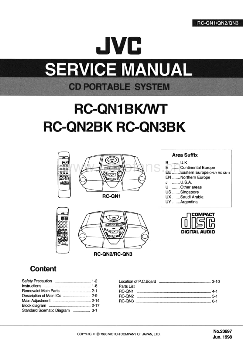 Jvc-RCQN-2-Service-Manual电路原理图.pdf_第1页