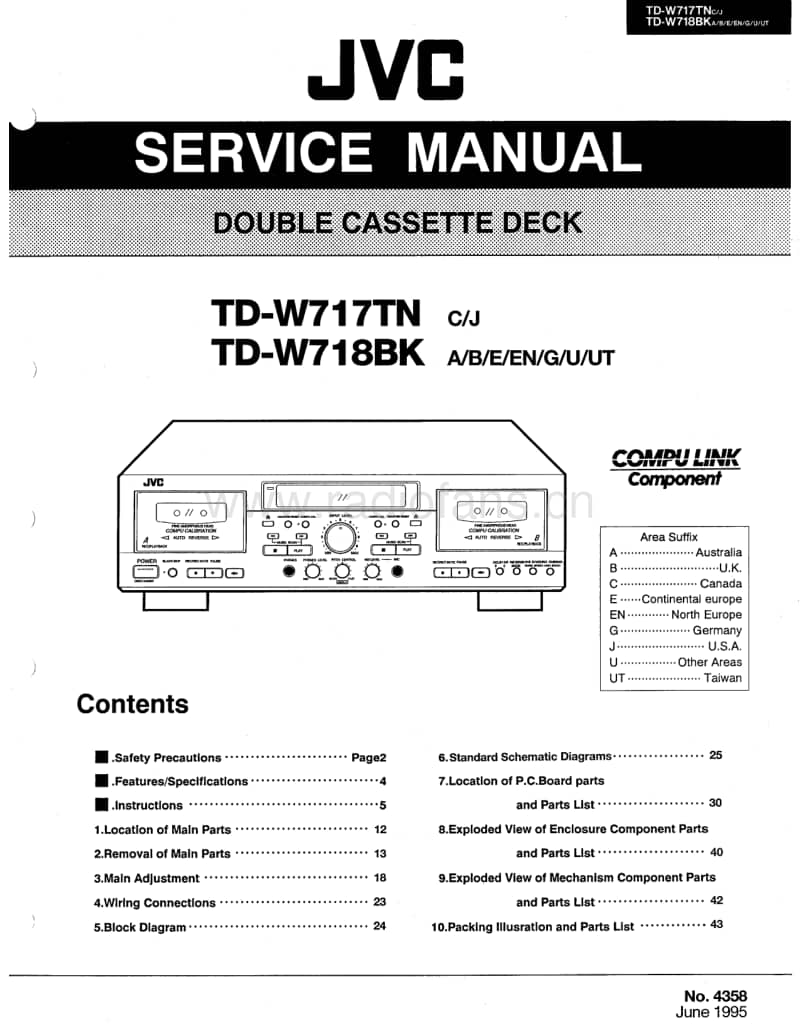 Jvc-TDW-718-BK-Service-Manual电路原理图.pdf_第1页