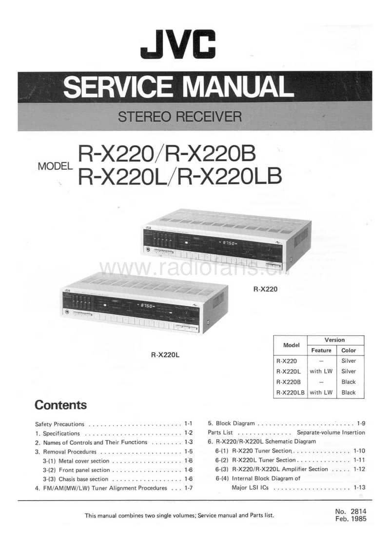 Jvc-R-X220LB-Service-Manual电路原理图.pdf_第1页