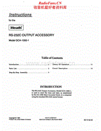 Heathkit-GCA-1000-1-Manual电路原理图.pdf