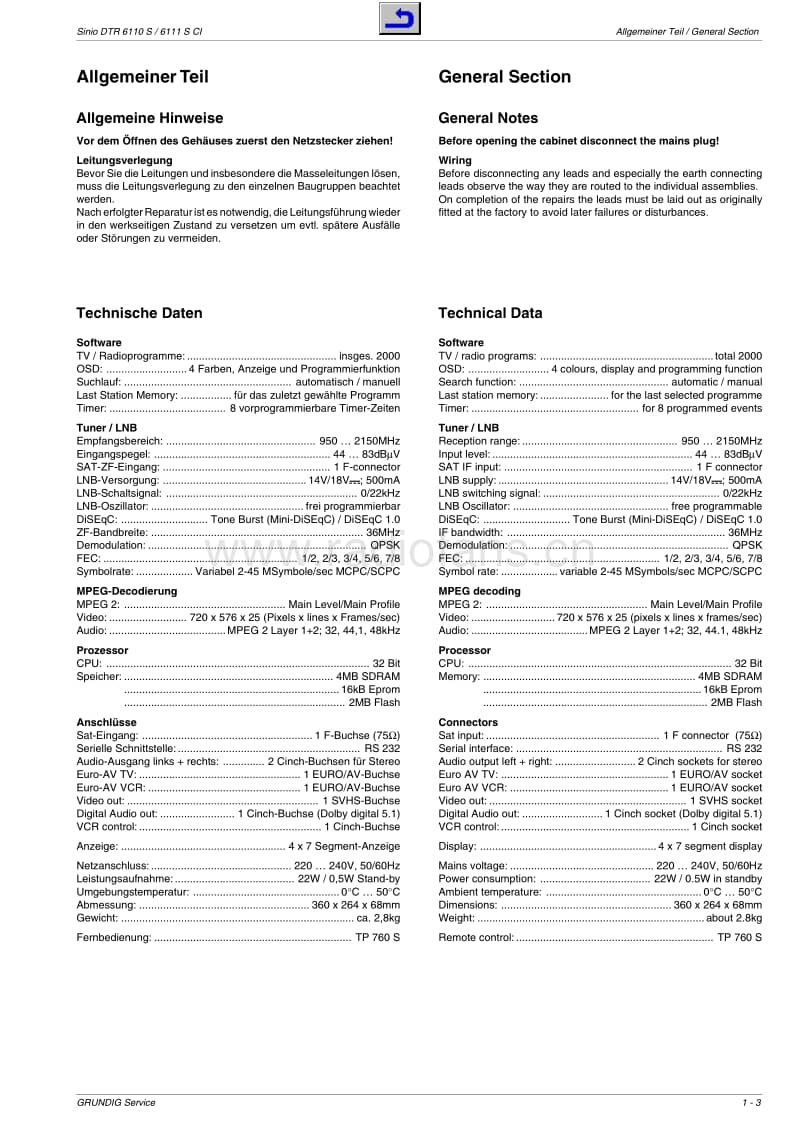 Grundig-Sinio-DTR-6110-SCL-Service-Manual电路原理图.pdf_第3页