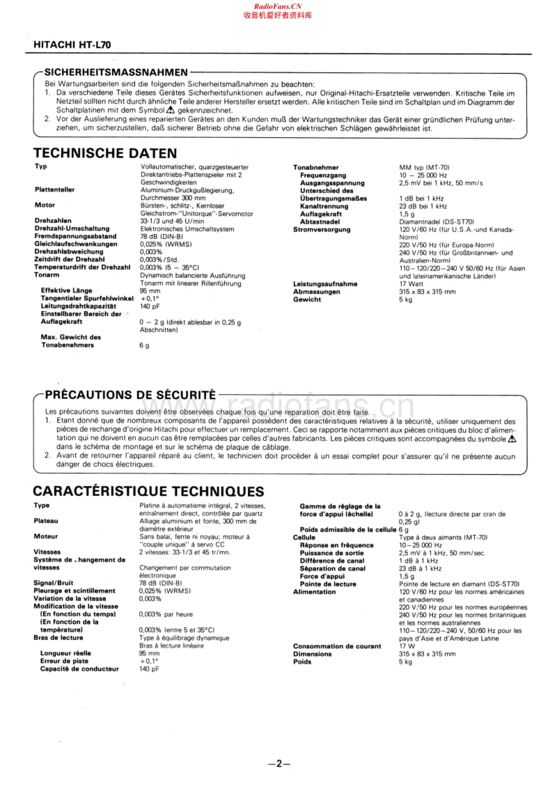 Hitachi-HTL-70-Service-Manual电路原理图.pdf_第2页