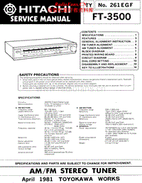 Hitachi-FT-3500-Service-Manual电路原理图.pdf