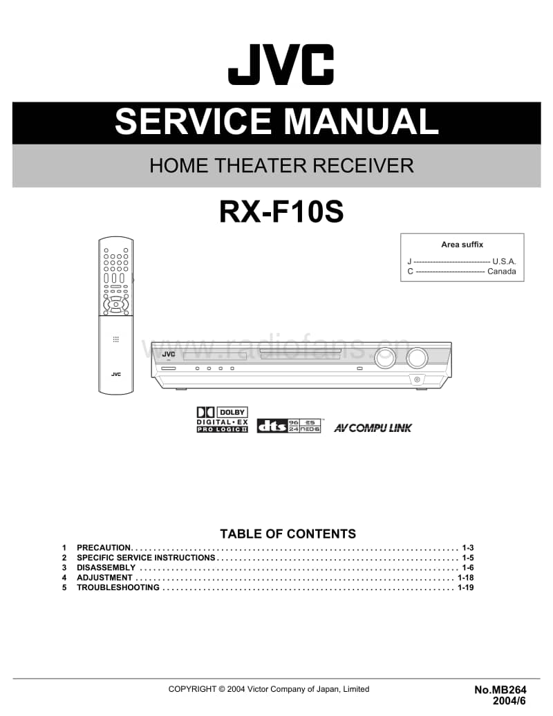 Jvc-RXF-10-S-Service-Manual电路原理图.pdf_第1页