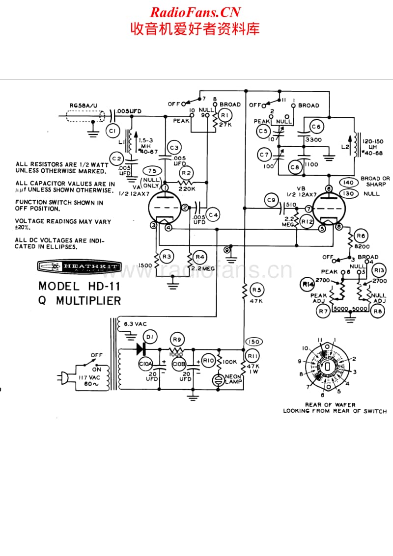 Heathkit-HD-11Q-Schematic电路原理图.pdf_第1页