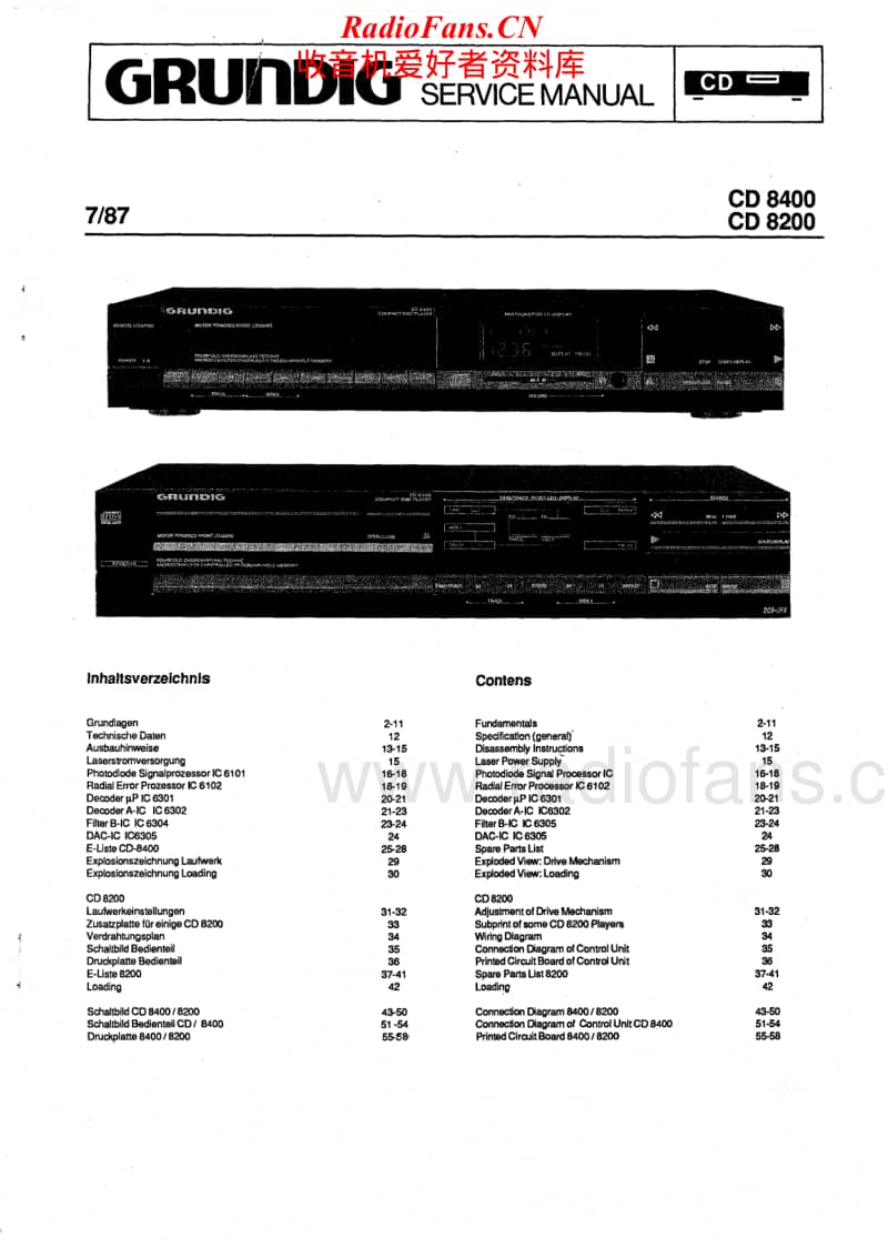 Grundig-CD-8200-8400-Service-Manual电路原理图.pdf_第1页