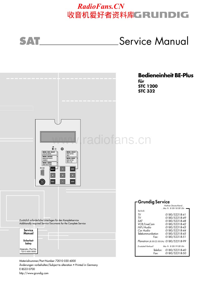 Grundig-BE-plus-Service-Manual电路原理图.pdf_第1页