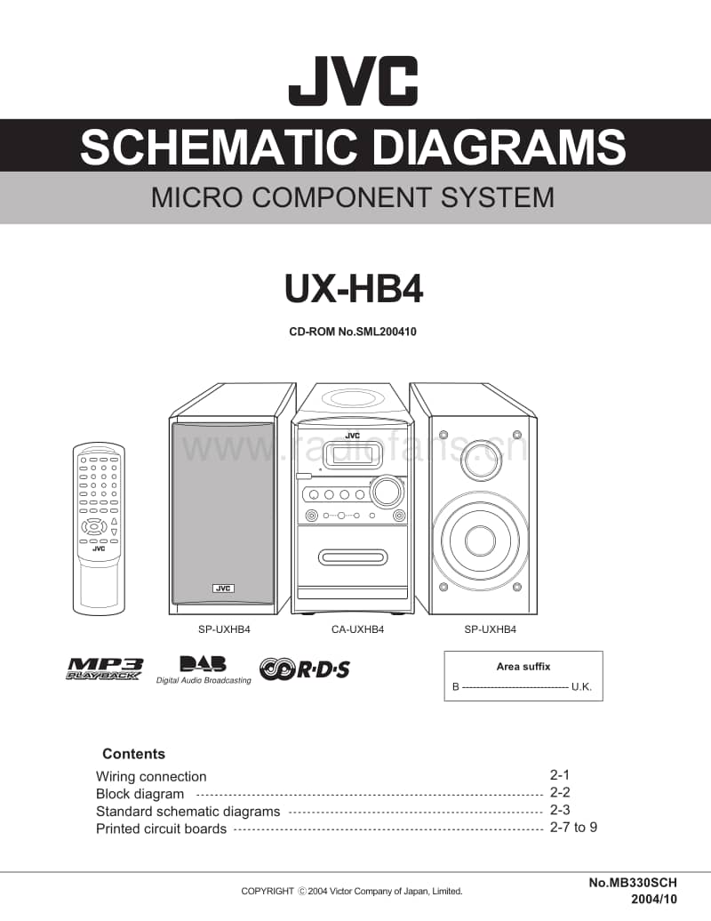 Jvc-UXHB-4-Schematic电路原理图.pdf_第1页