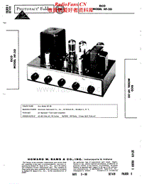 Eico-HF-20-Service-Manual电路原理图.pdf