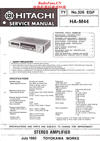 Hitachi-HA-M44-Service-Manual(1)电路原理图.pdf