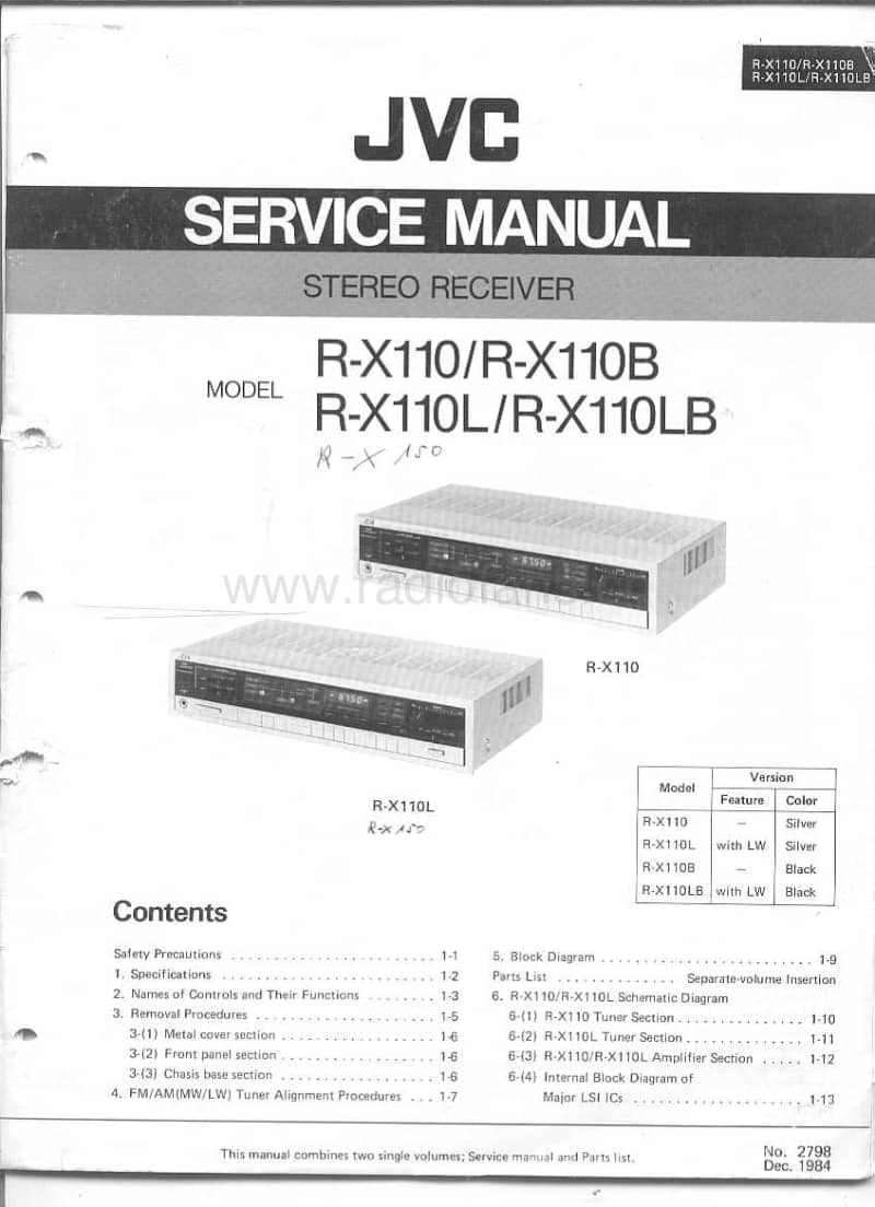 Jvc-RX-110-Service-Manual电路原理图.pdf_第1页