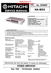 Hitachi-HA-M33-Service-Manual电路原理图.pdf