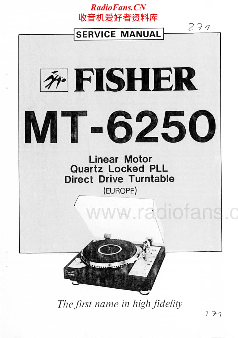 Fisher-T-6250-Service-Manual电路原理图.pdf_第1页