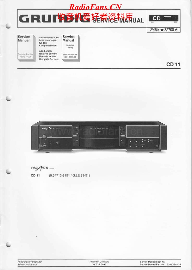 Grundig-CD-11-Service-Manual电路原理图.pdf_第1页