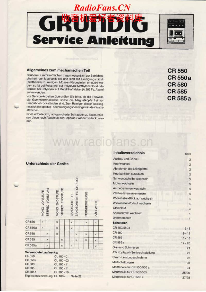 Grundig-CR-550-CR-550A-CR-580-CR-585-CR-585A-Service-Manual电路原理图.pdf_第1页