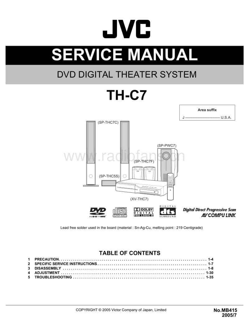 Jvc-THC-7-Service-Manual电路原理图.pdf_第1页