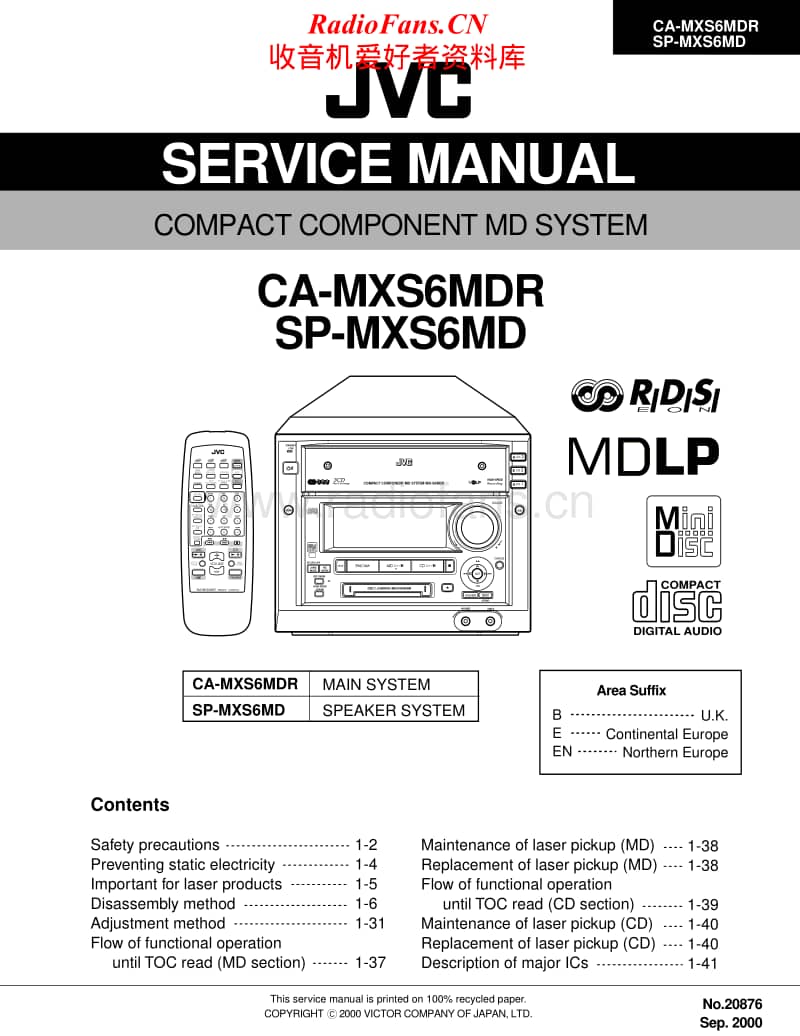 Jvc-CAMXS-6-MDR-Service-Manual电路原理图.pdf_第1页
