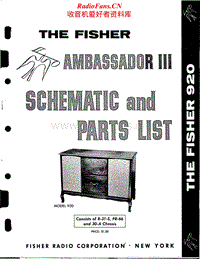 Fisher-AMBASSADOR-3-A-920-Service-Manual电路原理图.pdf