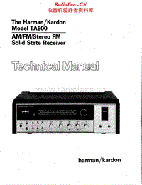 Harman-Kardon-TA-600-Service-Manual电路原理图.pdf