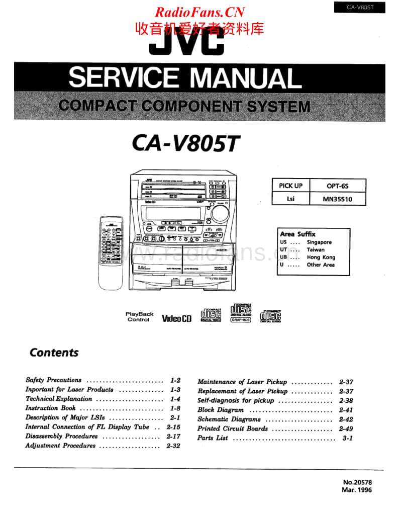 Jvc-CAV-805-T-Service-Manual电路原理图.pdf_第1页
