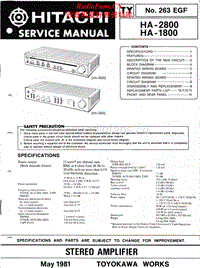 Hitachi-HA-1800-Service-Manual电路原理图.pdf