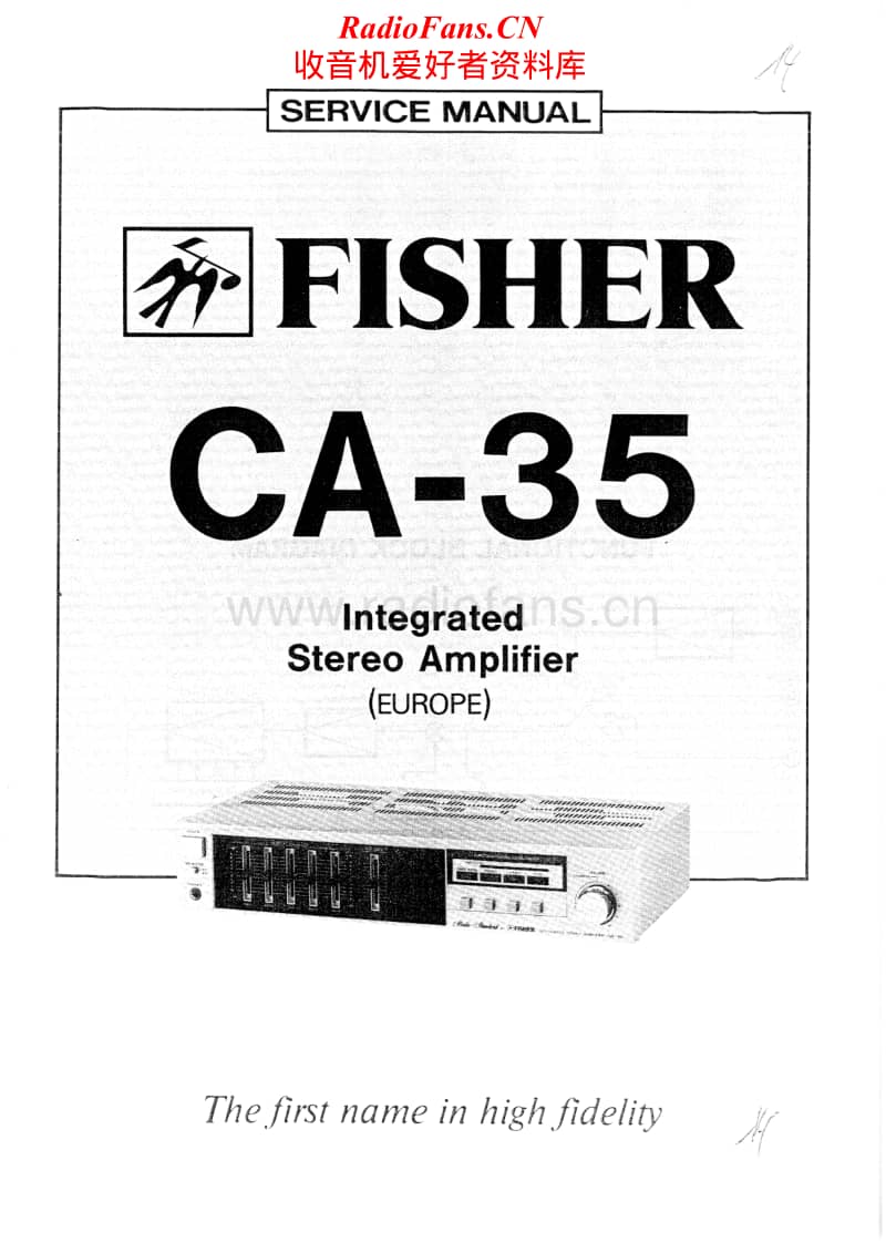 Fisher-CA-35-Service-Manual电路原理图.pdf_第1页