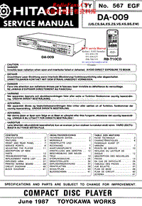 Hitachi-DA-009-Service-Manual电路原理图.pdf