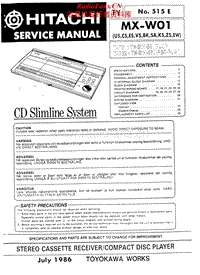 Hitachi-MXW-01-Service-Manual电路原理图.pdf