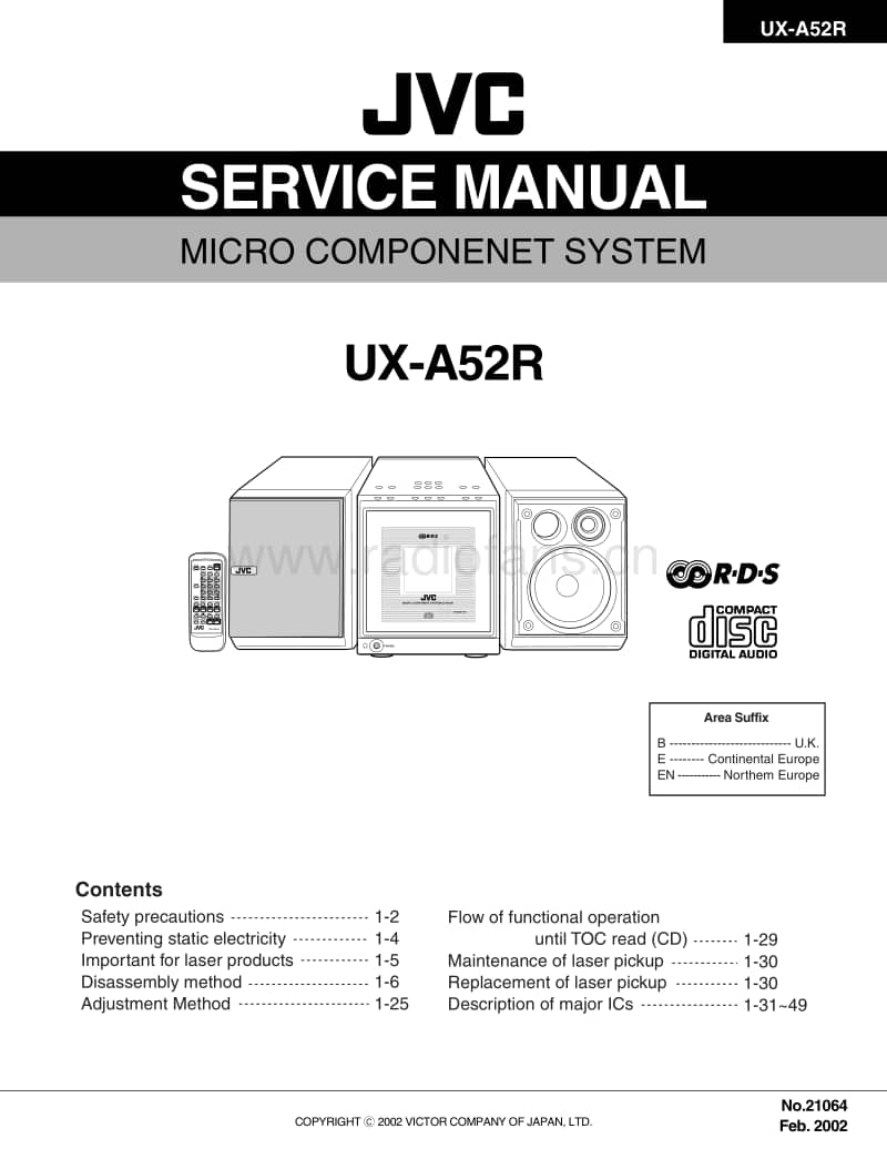 Jvc-UXA-52-R-Service-Manual电路原理图.pdf_第1页