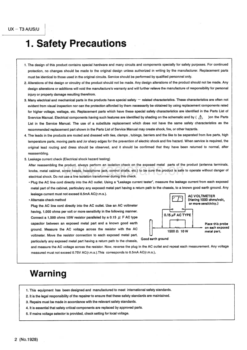 Jvc-UXT-3-Service-Manual电路原理图.pdf_第2页