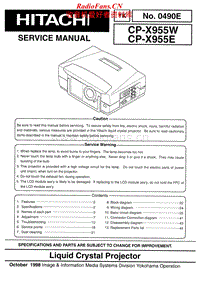 Hitachi-CP-X955-W-Service-Manual电路原理图.pdf