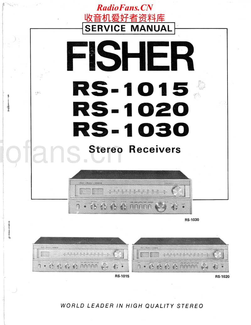 Fisher-RS-1015-Service-Manual电路原理图.pdf_第1页