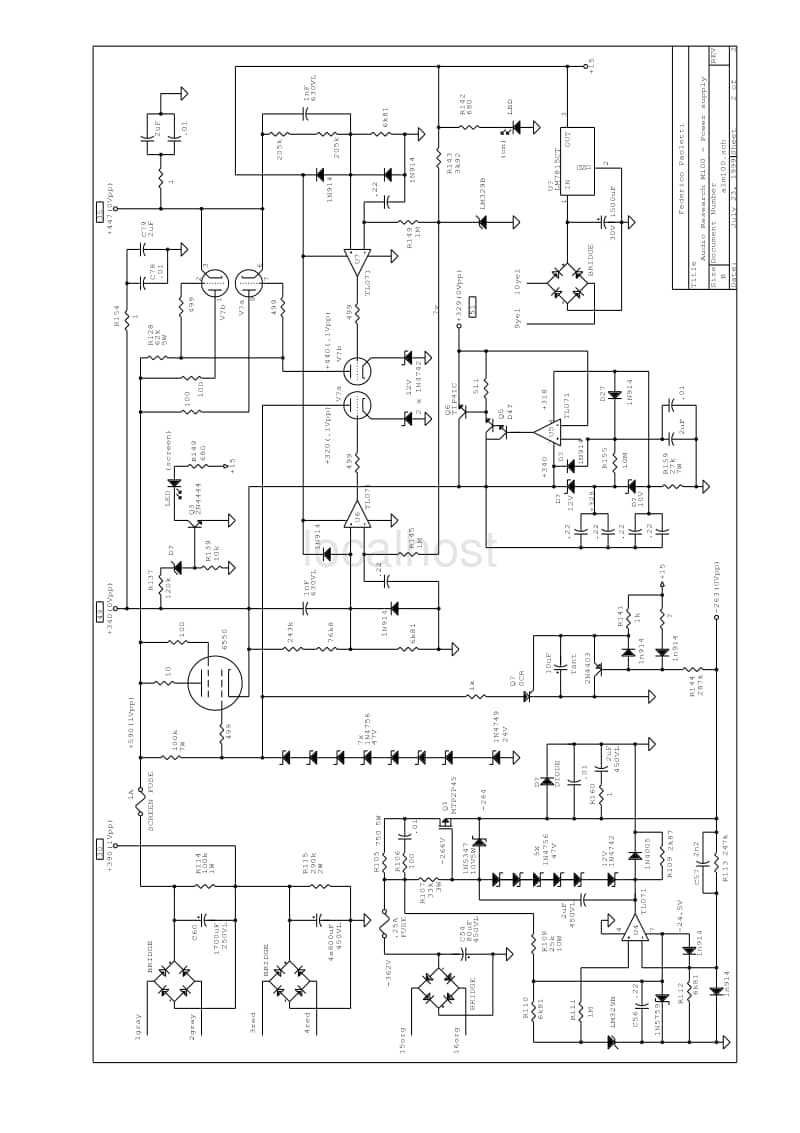 Audio-Research-M-100-Schematic电路原理图.pdf_第2页