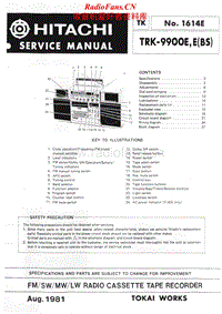 Hitachi-TRK-9900-E-Service-Manual电路原理图.pdf