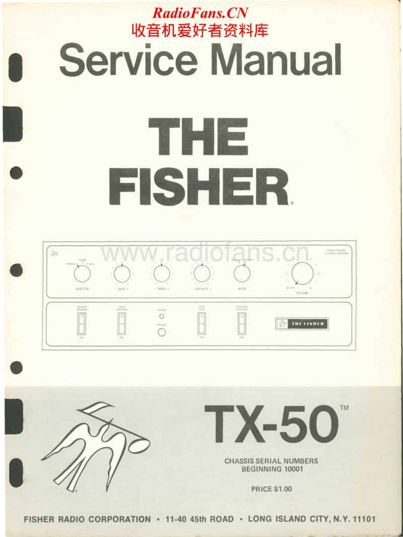 Fisher-TX-50-Service-Manual电路原理图.pdf_第1页
