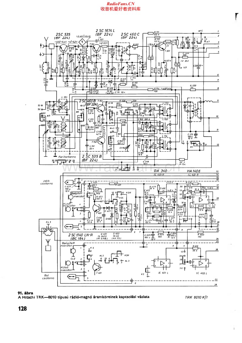 Hitachi-TRK-8010-Schematic电路原理图.pdf_第1页