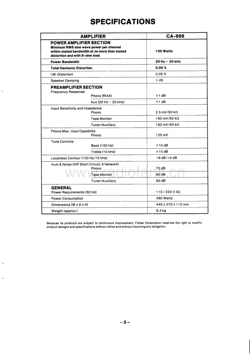 Fisher-CA-866-Service-Manual电路原理图.pdf_第3页